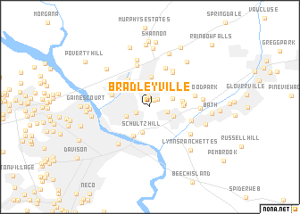 map of Bradleyville