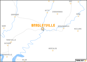 map of Bradleyville