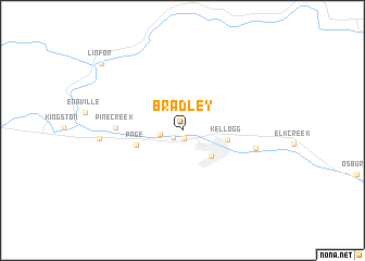 map of Bradley