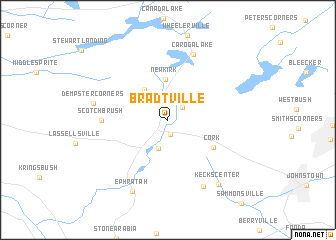 map of Bradtville