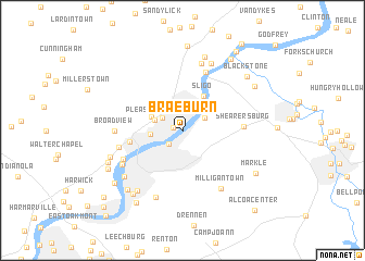 map of Braeburn