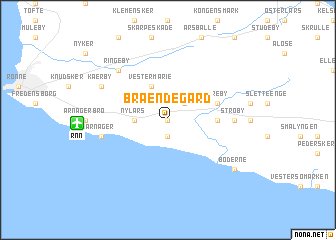 map of Brændegård