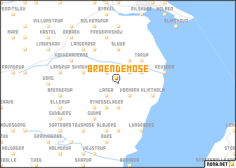 map of Brændemose