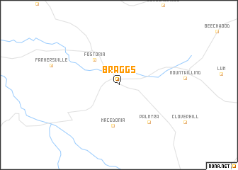 map of Braggs