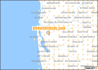 map of Brahmanadaluwa