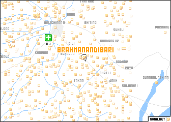 map of Brāhmanān di Bāri