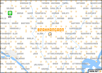 map of Brāhmangaon