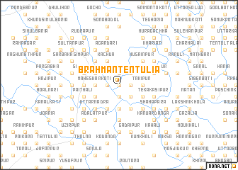 map of Brāhman Tentulia