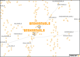 map of Brahmanwāla