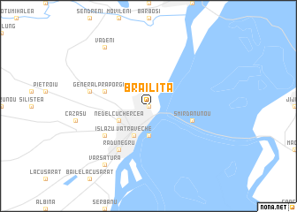 map of Brăiliţa