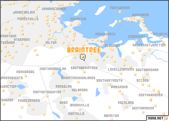 map of Braintree