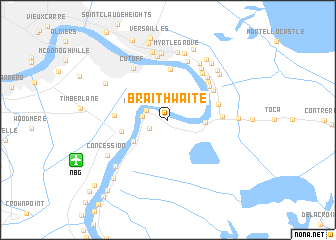 map of Braithwaite