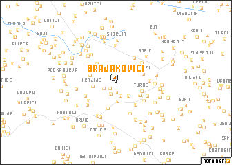 map of (( Brajakovići ))