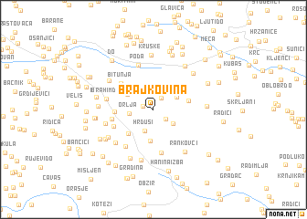 map of Brajkovina