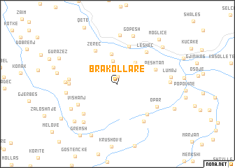 map of Brakollare