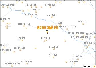 map of Bramadero