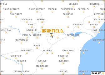 map of Bramfield