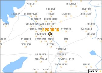 map of Brånäng