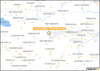 map of Branchburg Park