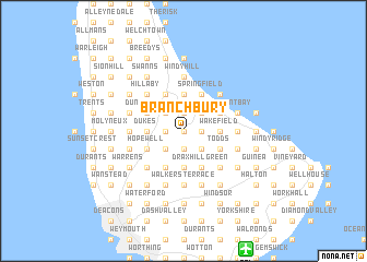 map of Branchbury