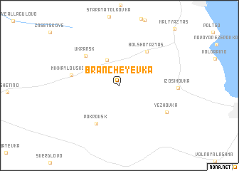 map of Brancheyevka