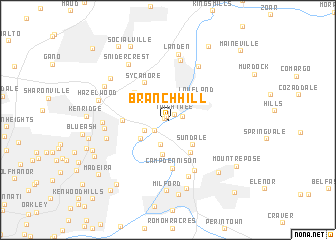 map of Branch Hill