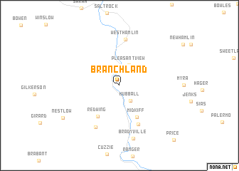 map of Branchland
