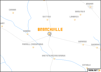 map of Branchville