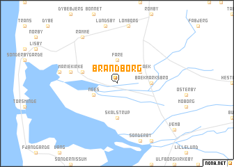 map of Brandborg