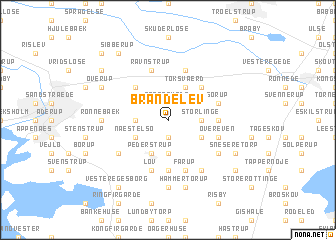 map of Brandelev