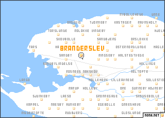 map of Branderslev