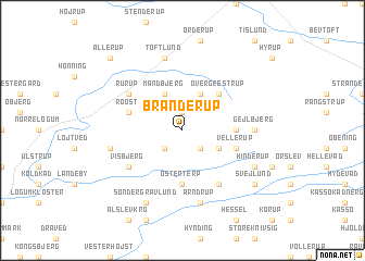 map of Branderup