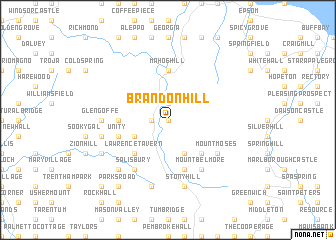 map of Brandon Hill