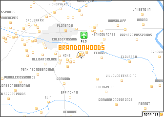 map of Brandon Woods