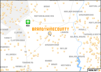 map of Brandywine County