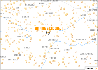 map of Branešci Donji