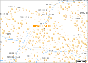 map of Braneševići