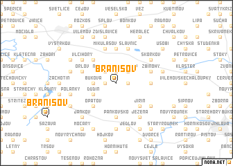 map of Branišov