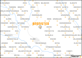 map of Braniştea