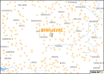 map of Branjevac