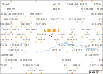 map of Branka