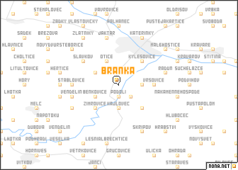 map of Branka