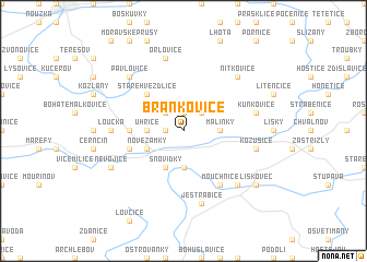 map of Brankovice