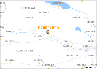 map of Brännland