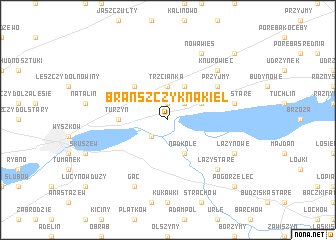 map of Brańszczyk Nakieł