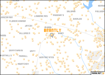 map of Brantly