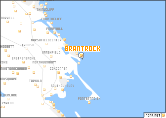 map of Brant Rock