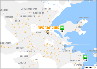 map of Brás de Pina