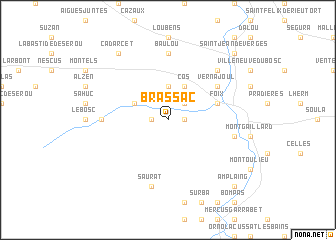 map of Brassac