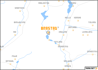 map of Bråstad